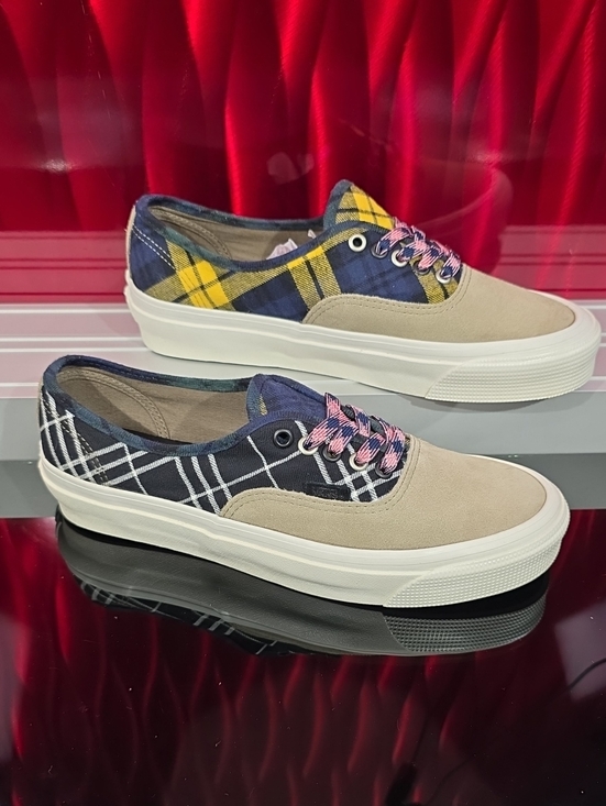 Vans Other - Vans Authentic 44 DX Anaheim Factory Plaid Mix Olive Men 9 Women 10.5